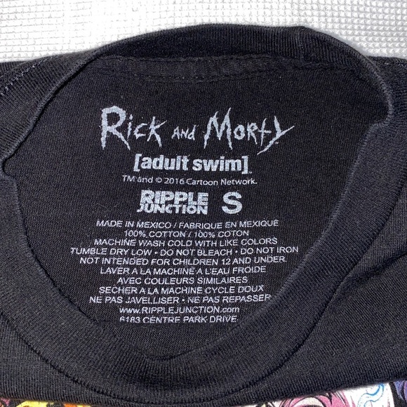 Ripple Junction Rick and Morty Graphic T Shirt Black size Small - Picture 4 of 7